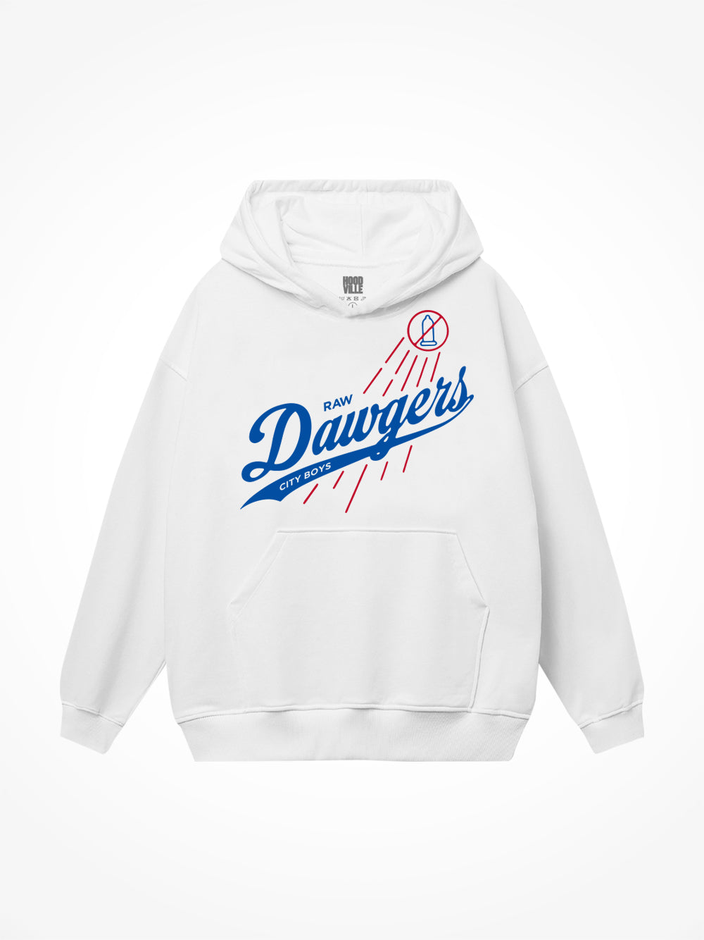 Raw Dawgers Hoodie - White