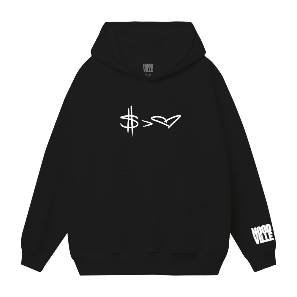 Money Over Love Hoodie - Black