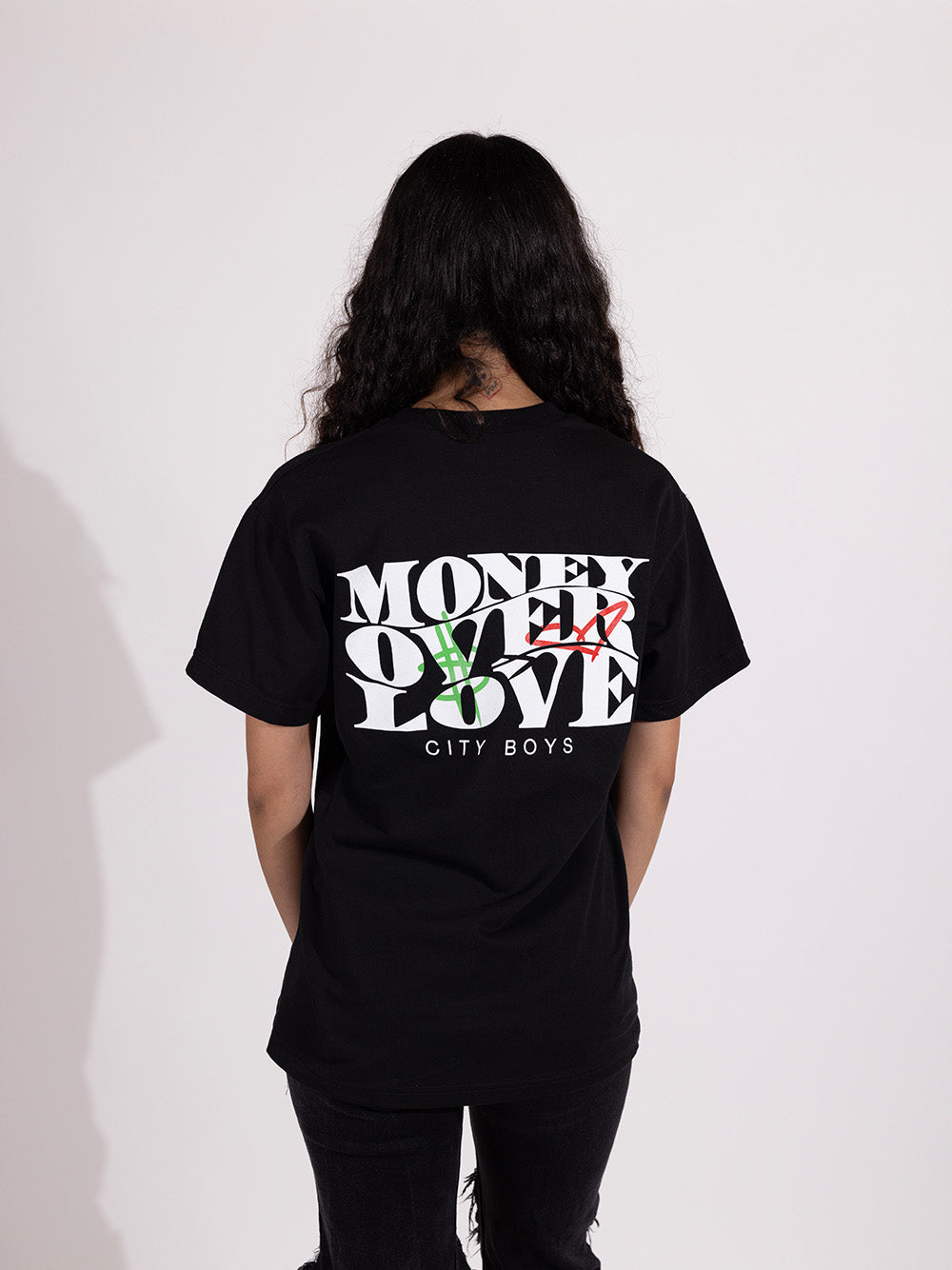 Money Over Love Tee - Black