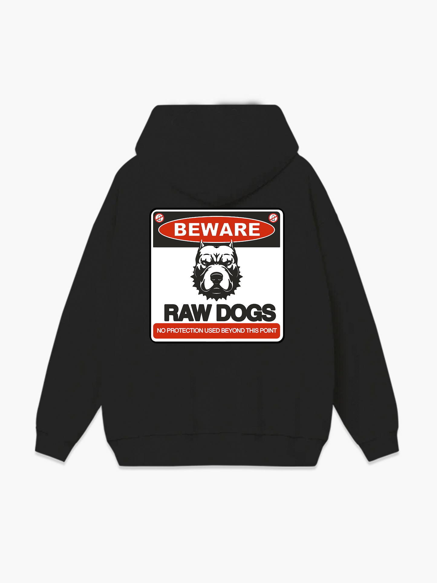 Beware Of Dog Hoodie - Black