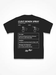 Clout Demon Spray Tee - Black