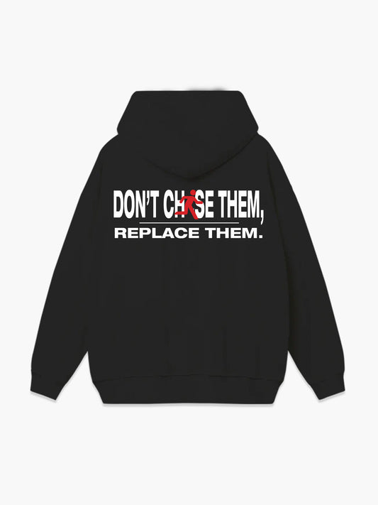 Replace Them Hoodie - Black