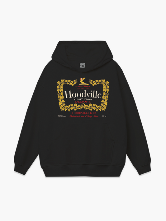 Cognac Hoodie - Black