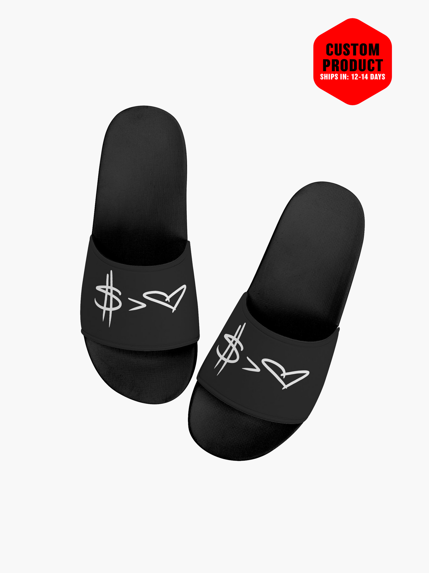 $ > ❤️ Slides - Black