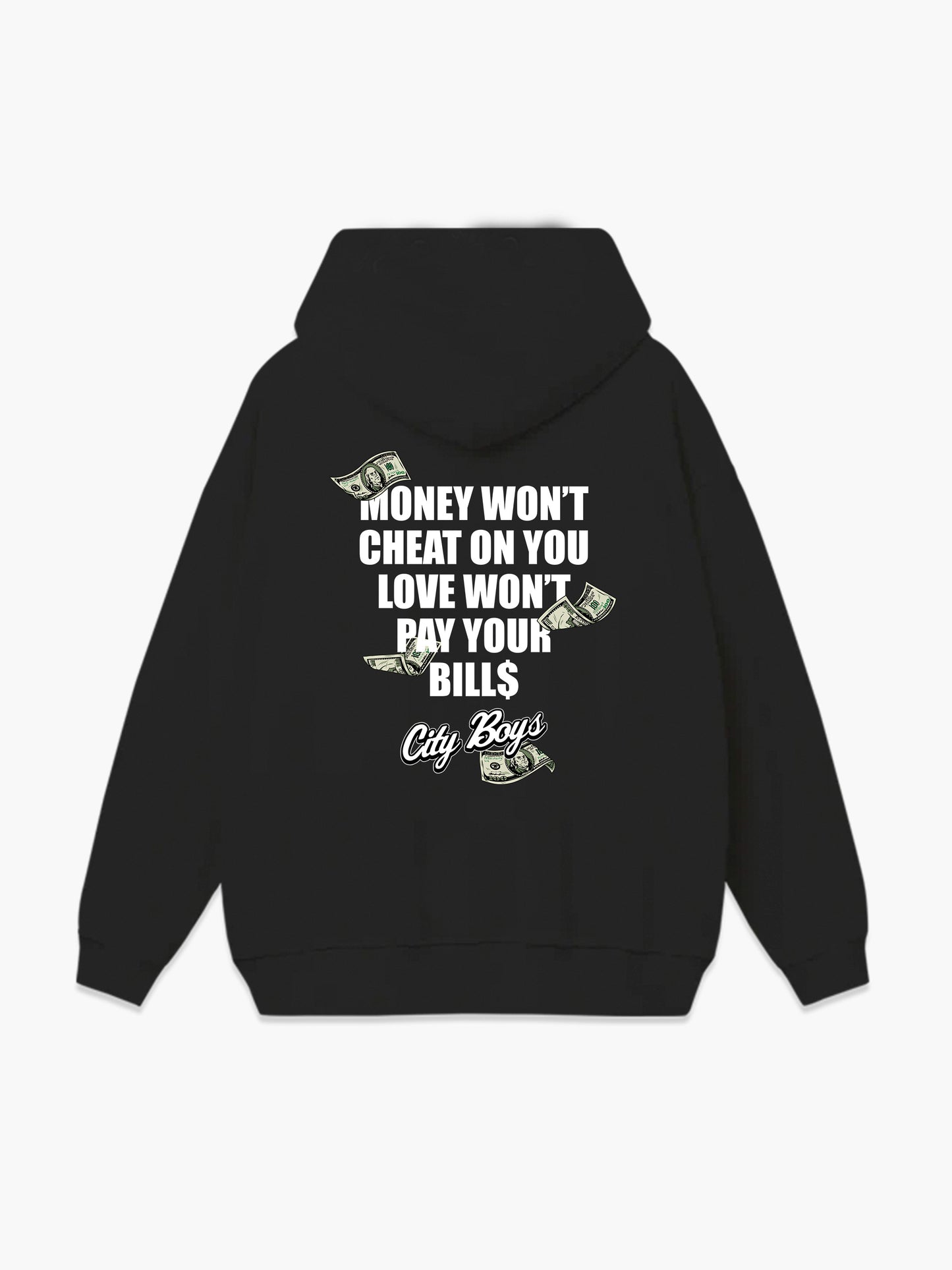 Money Won't Cheat Hoodie - Black