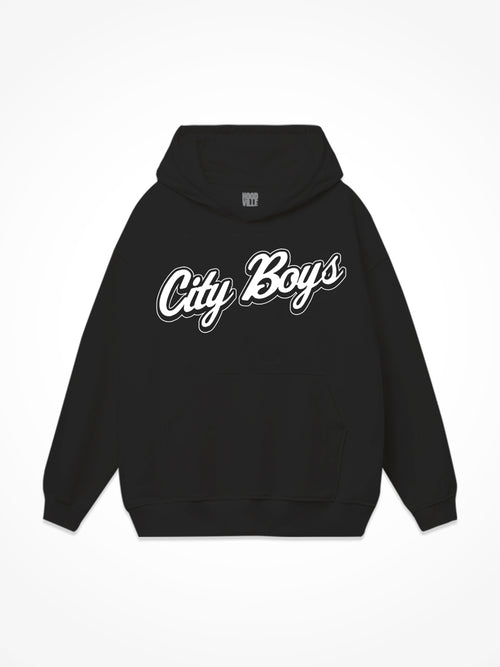 City Boys OG Hoodie - White On Black