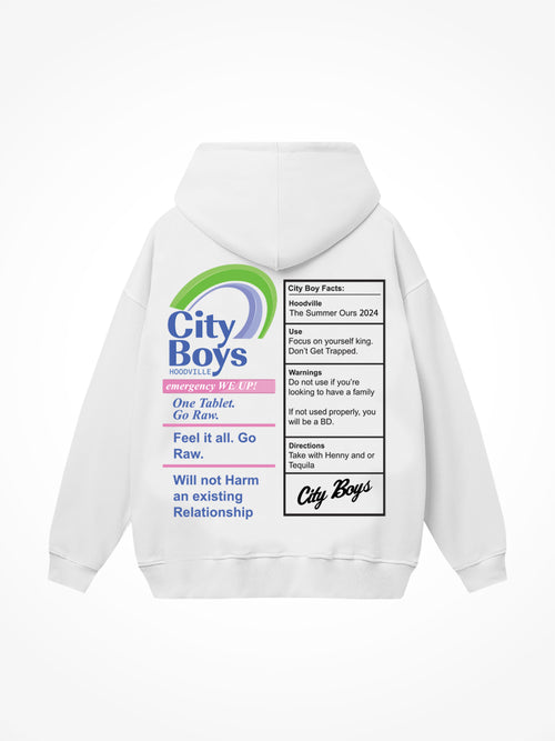 Plan City Boys Hoodie - White