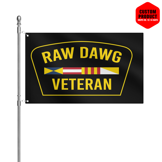 Raw Dawg Veteran Flag 3x5 Ft