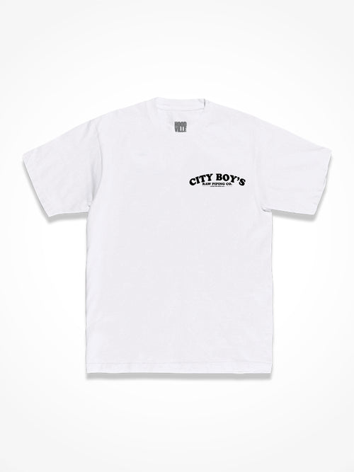 Raw Piping Co Tee - White