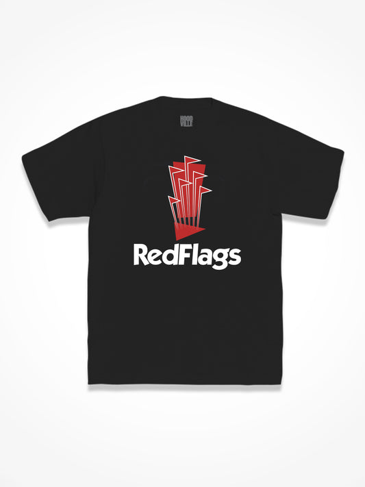 Red Flags - Black Tee