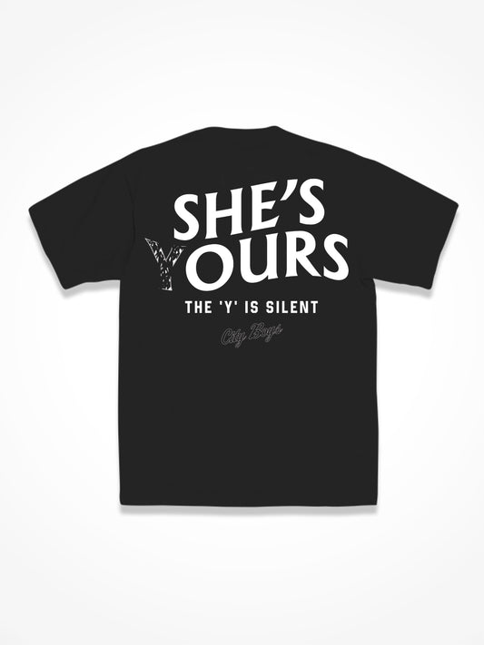 Shes Ours - Black Tee
