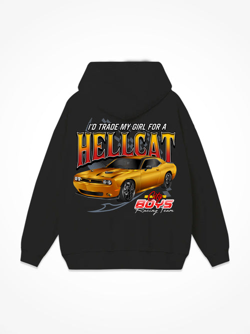 Trade My Girl For A Hellcat Hoodie - Black