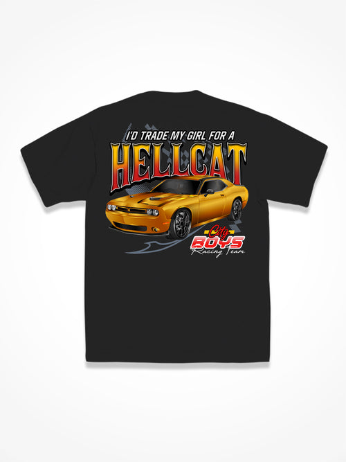 Trade My Girl For A Hellcat Tee - Black
