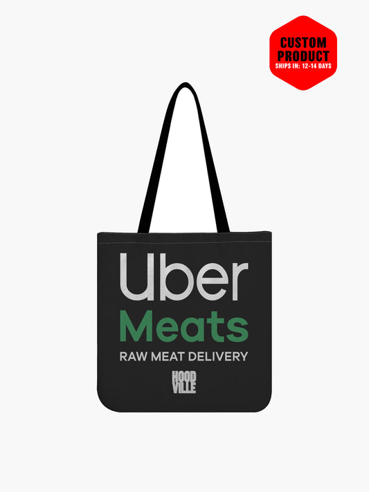 Uber Meats Cloth Tote Bag - Black