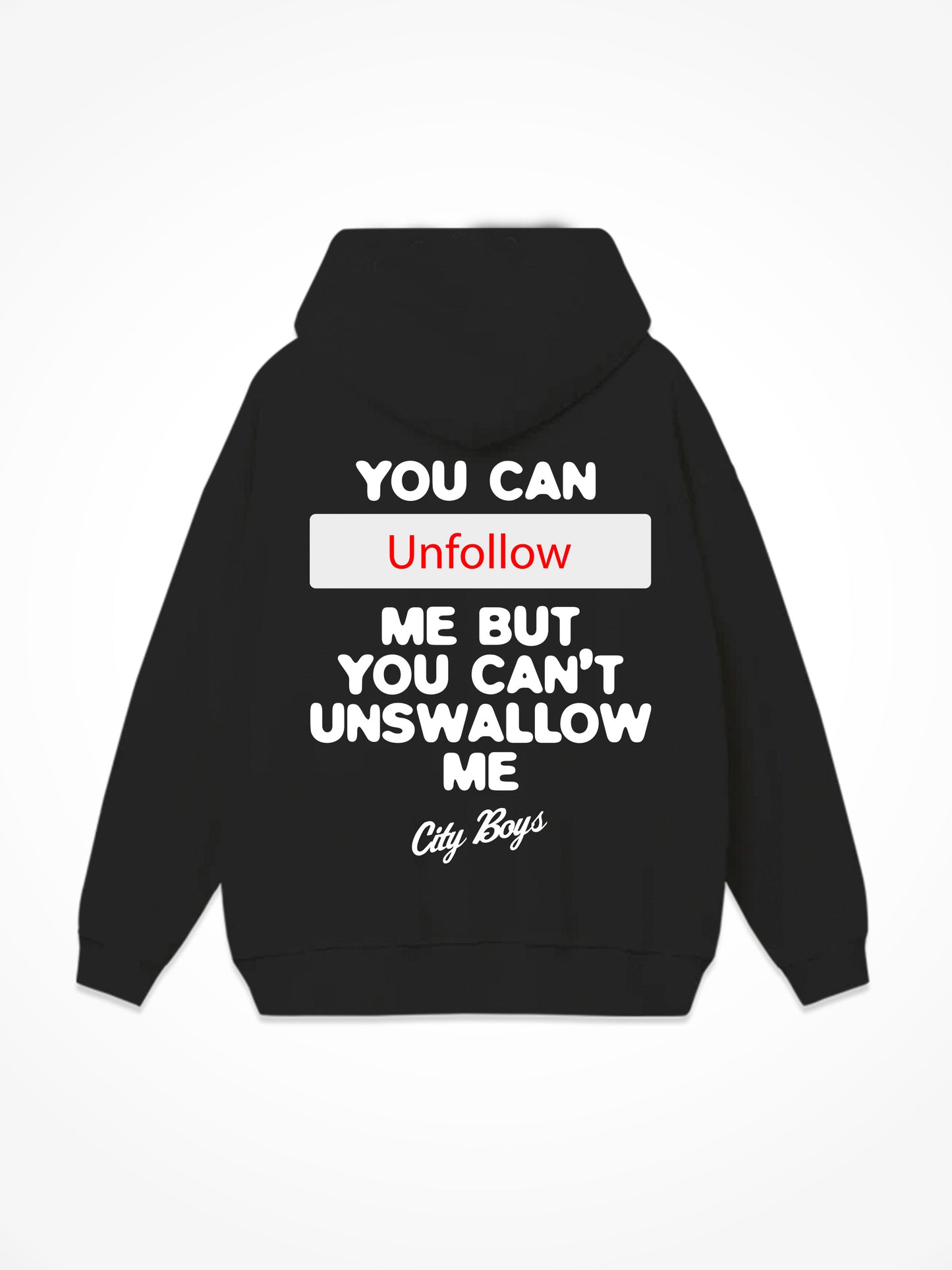 Unfollow Me - Black Hoodie