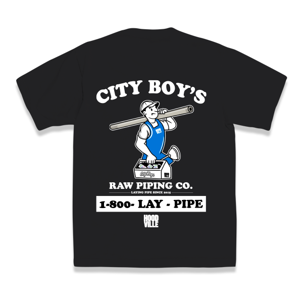 Lay Pipe T-Shirt - Black