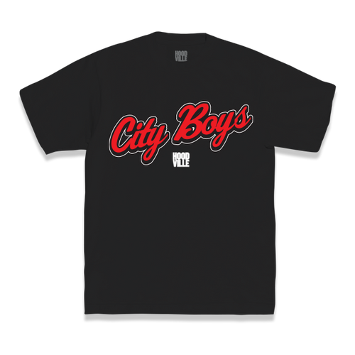 City Boys T-Shirt - Red & Black