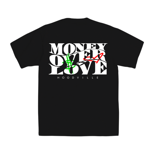 Money Over Love Tee - Black