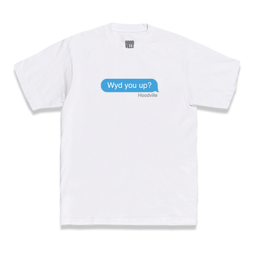 WYD? Embroidered Tee - White